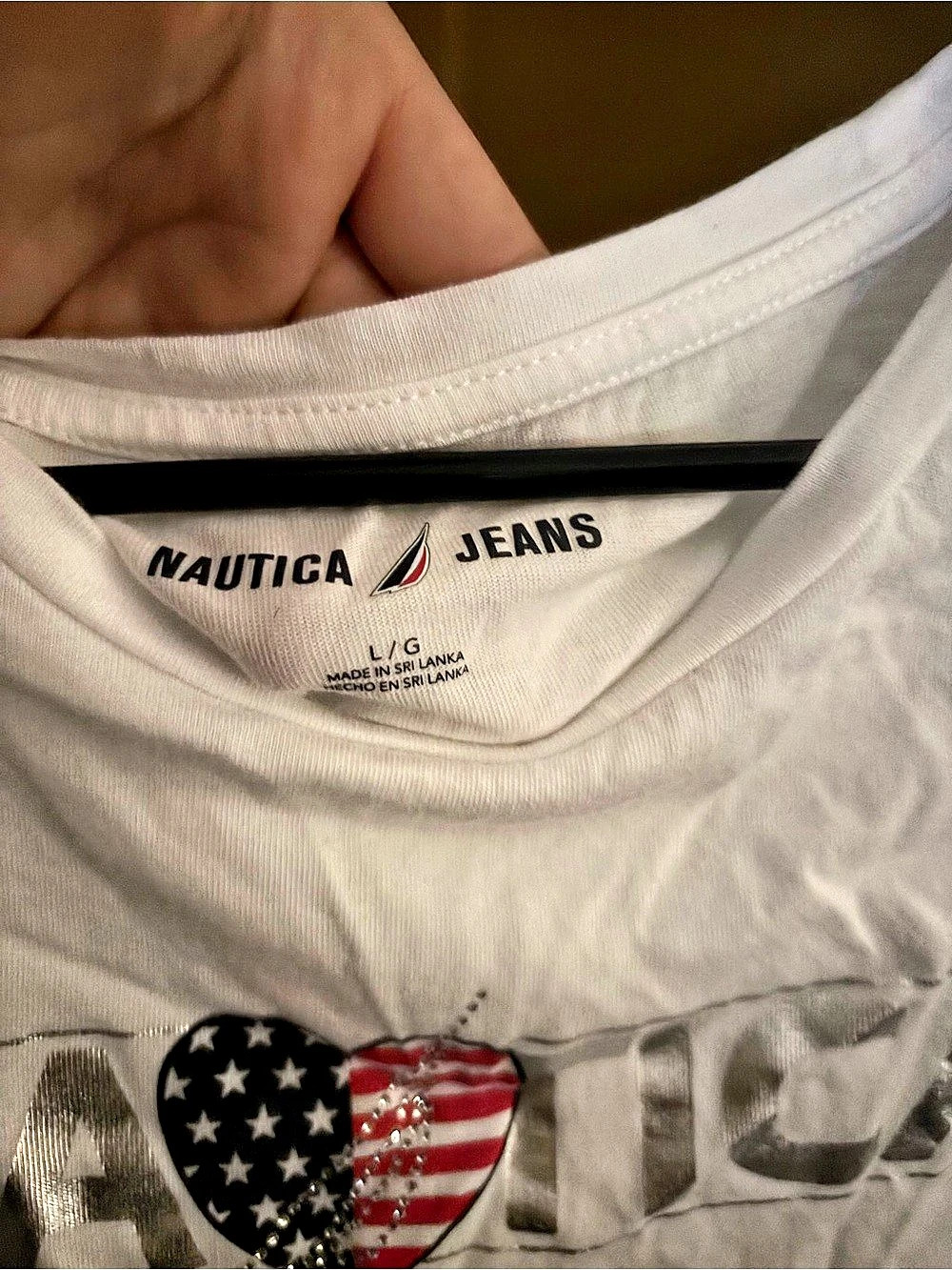 Nautica Graphic Tee Size Large Like New